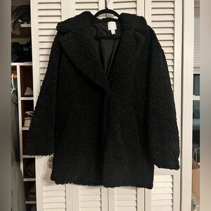 Fuzzy over-size jacket